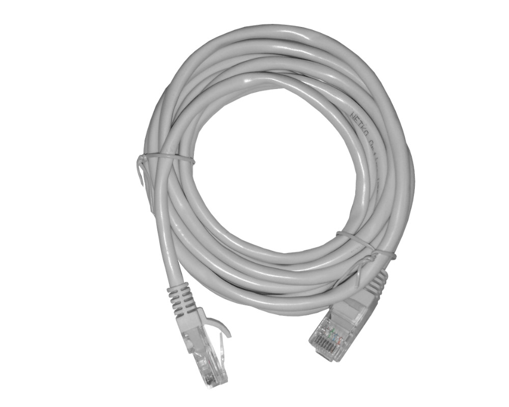 Патч-корд UTP4 cat 5e, 3,0м, LSZH, серый, литой коннектор